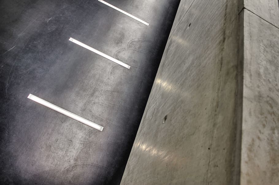 urban, architecture, concrete, clean, straight, lines, no people HD wallpaper