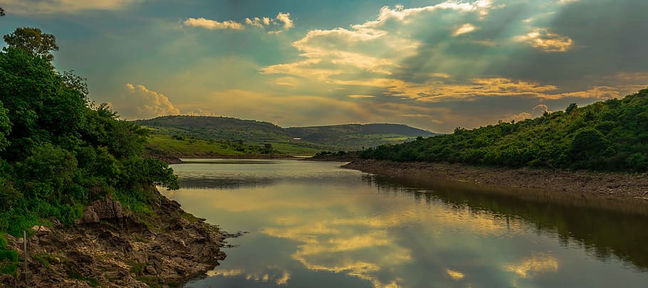 aventure, summer, lake, water, sky, scenics - nature, cloud - sky HD wallpaper