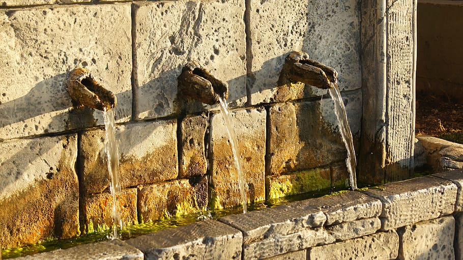 water, waterfall, cascade, creek, falls, fountain, wall - building feature HD wallpaper