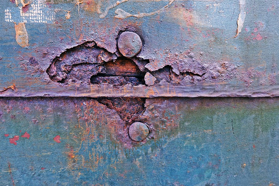 rust, word, steel, tarmac, asphalt, lock, stain, oil spill, HD wallpaper