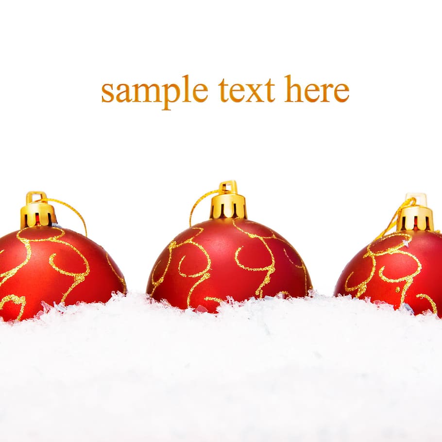 ball, snow, shine, isolated, wallpaper, decoration, fun, white HD wallpaper