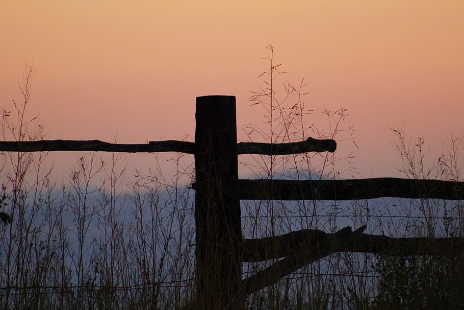 fence, sunset, silhouette, farm, northern utah, cache valley