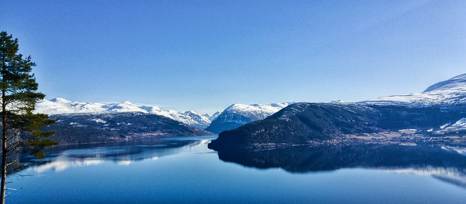 norway, nordfjord, nordfjordeid, sogn og fjordane, water, sky, HD wallpaper