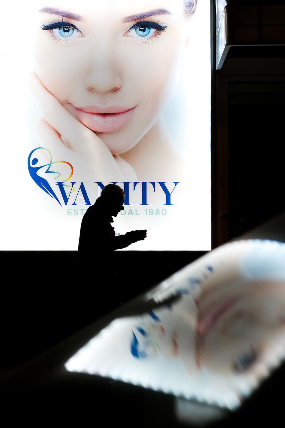 Vanity poster, portrait, one person, real people, indoors, headshot HD wallpaper