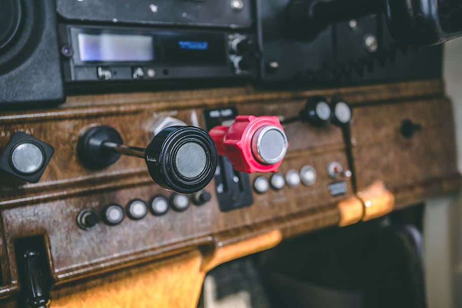 red and black control knobs, technology, music, no people, arts culture and entertainment HD wallpaper