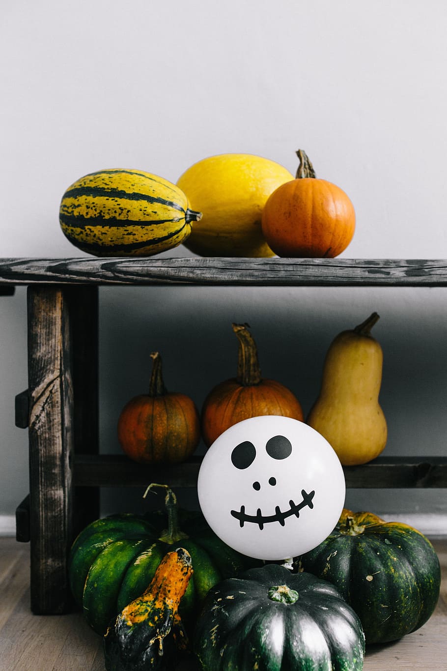 Pumpkins & Halloween, vegetables, autumn, fall, funny, ghosts HD wallpaper