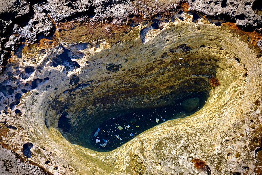 Water, Texture, Nature, no people, rock, solid, rock - object HD wallpaper