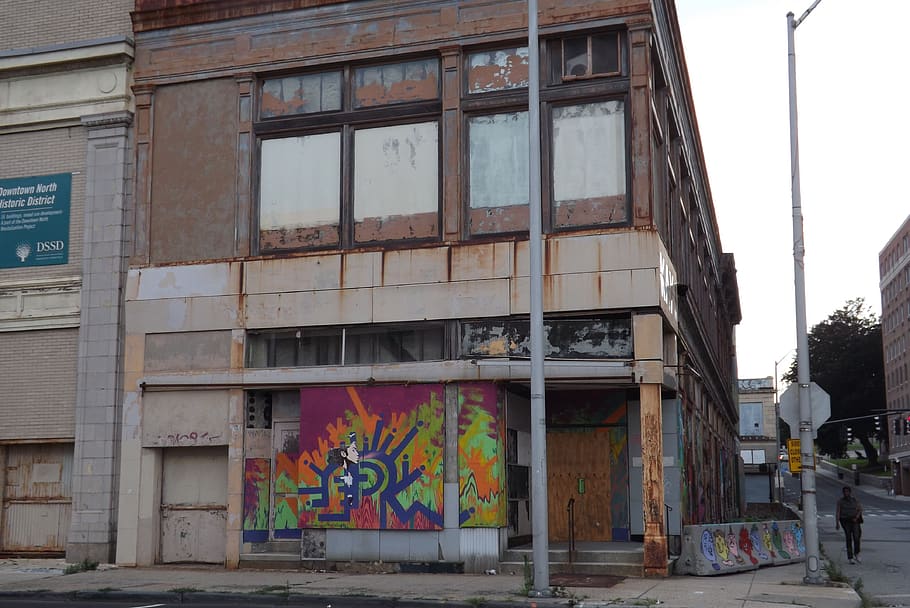 blight, blighted areas, bridgeport ct, rebuilding, municipal decay, HD wallpaper