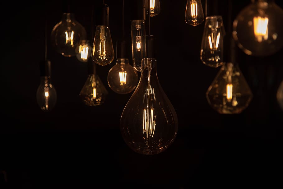 light, lamp, light bulb, energy, current, pear, shining, glow HD wallpaper