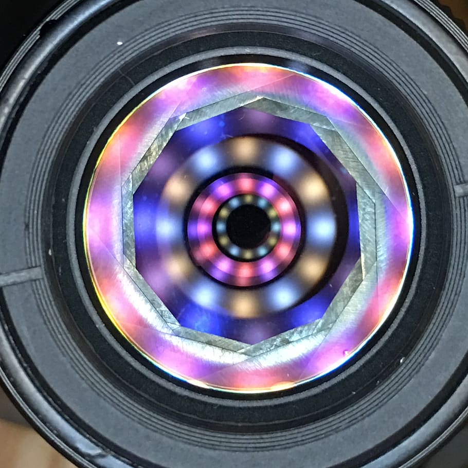 lens, bokeh, shape, circle, close-up, technology, geometric shape HD wallpaper