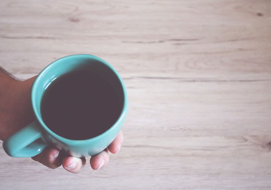 Person Holding Green Ceramic Mug, beverage, black coffee, caffeine HD wallpaper