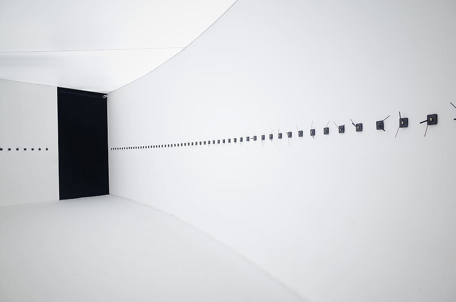 black door closed, architecture, indoors, white color, built structure HD wallpaper