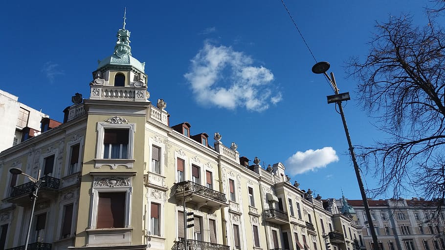 serbia, belgrade, architecture, sky, building exterior, built structure, HD wallpaper