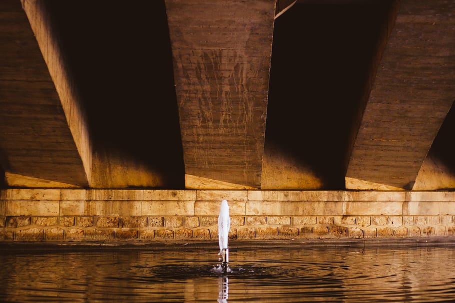 Body of Water, architectural design, bridge, concrete structure HD wallpaper
