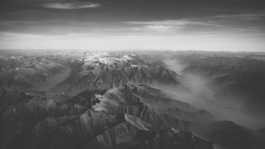 mountain range with cloudy sky, scenics - nature, beauty in nature HD wallpaper