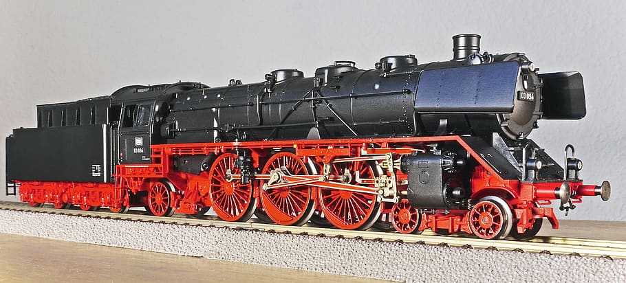 steam locomotive, model, scale h0, express train, penny farthing locomotive, HD wallpaper