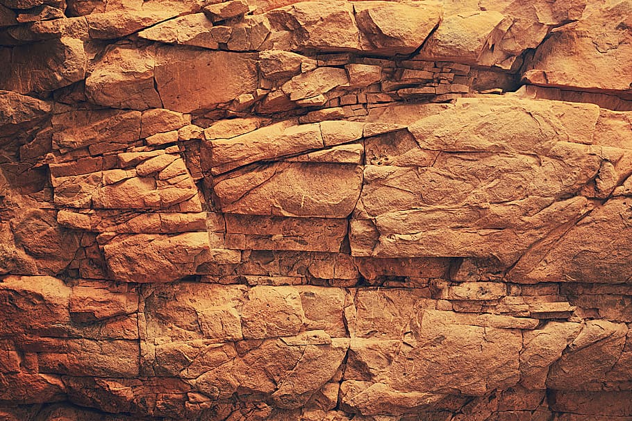 brown rock wall, full frame, backgrounds, no people, solid, day HD wallpaper