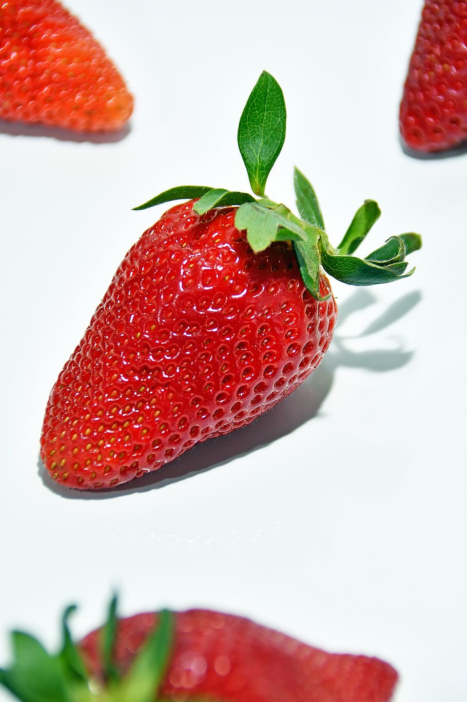 HD wallpaper: red, strawberry, fresh, sweet, fine, healthy, vitamins, fruits  | Wallpaper Flare
