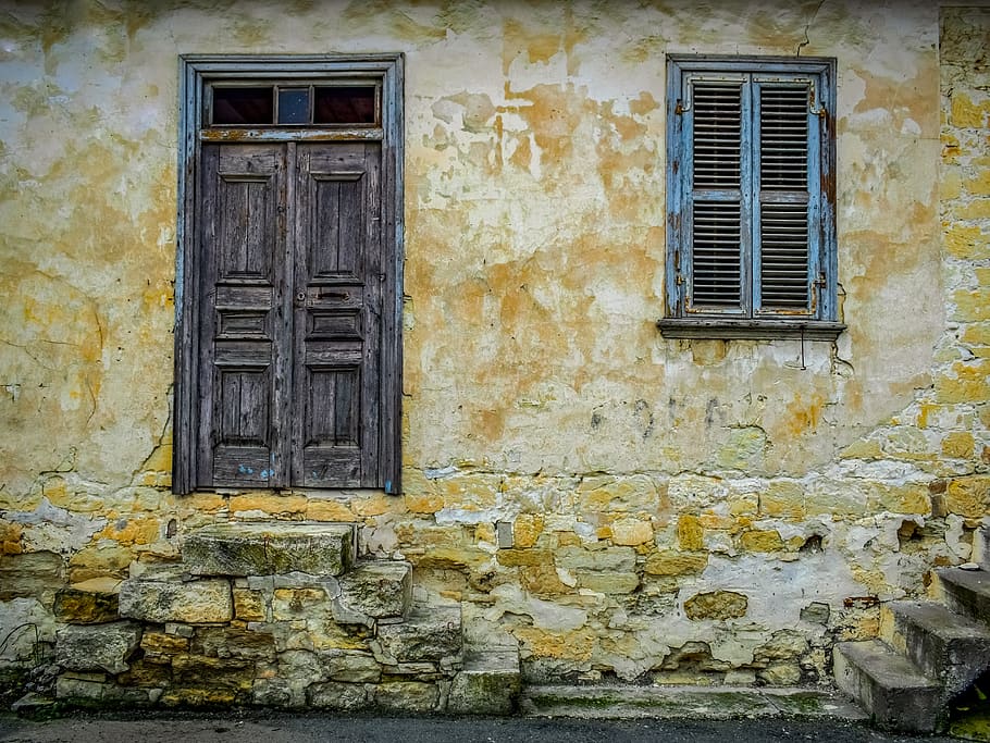house, old, facade, architecture, decay, door, window, built structure HD wallpaper