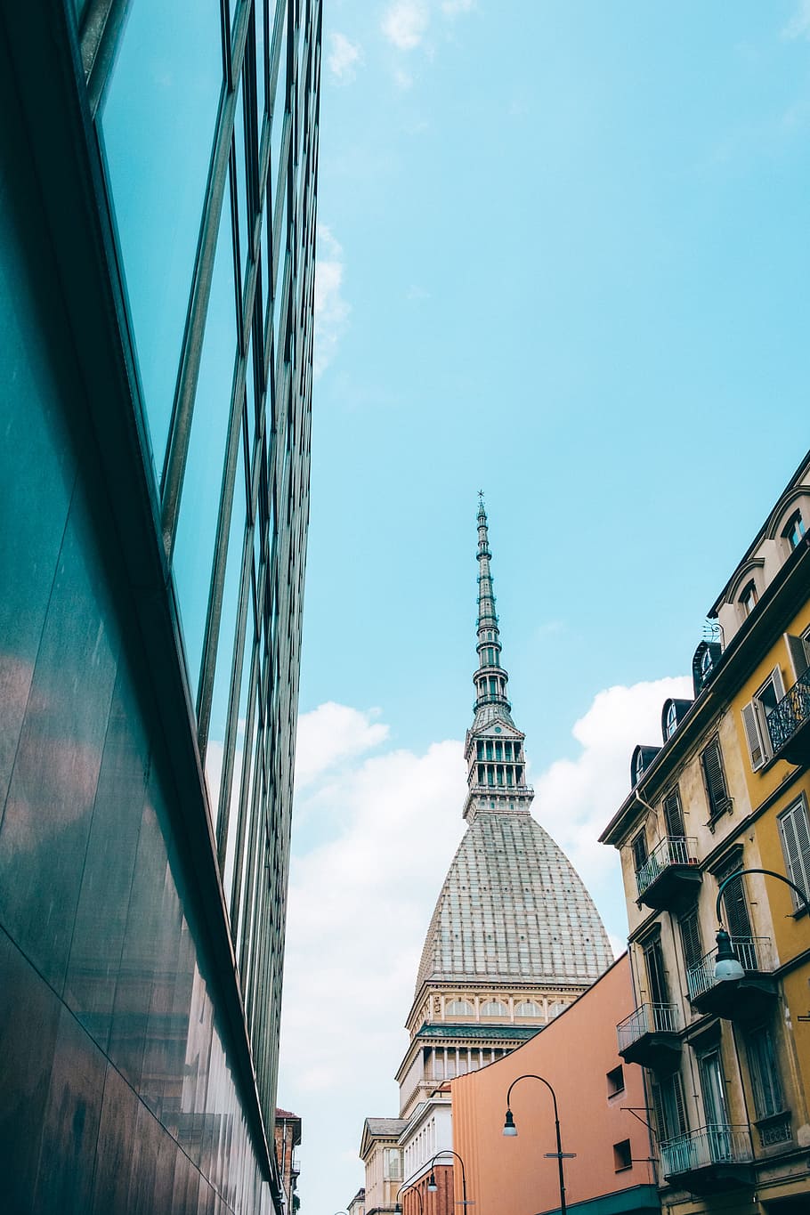 Mole Antonelliana in Turin, Italy, building exterior, architecture HD wallpaper