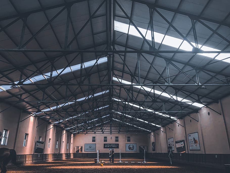 building interior, hangar, the turf, i̇stanbul, turkey, architecture HD wallpaper