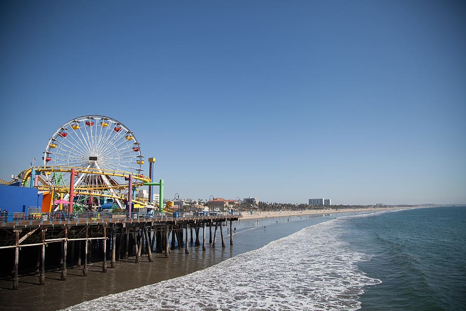 Santa Monica Pier 1080P, 2K, 4K, 5K HD wallpapers free download ...