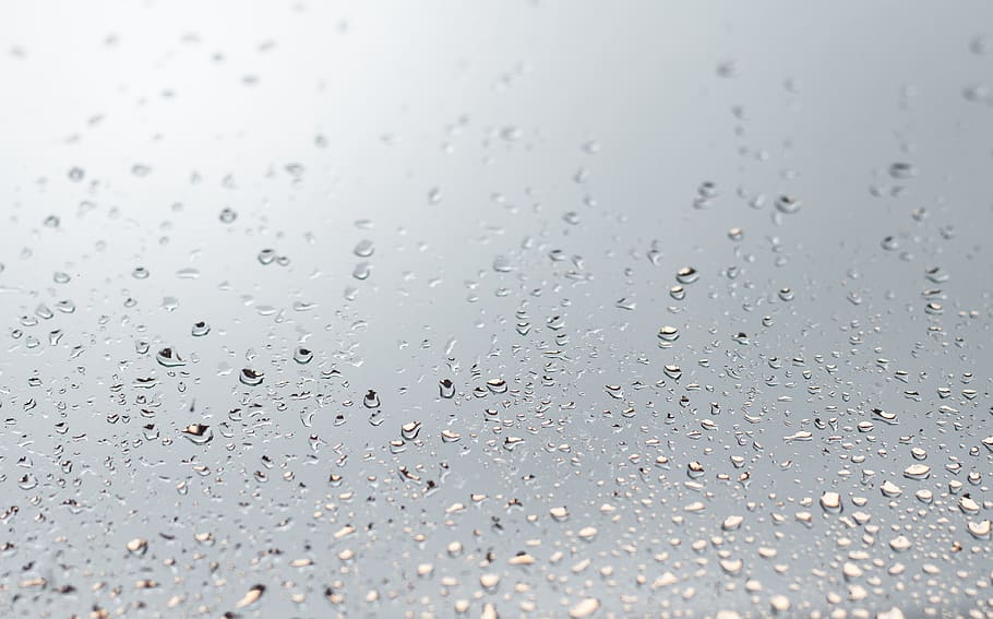 water drops on glass surface, rain, wet, full frame, backgrounds HD wallpaper