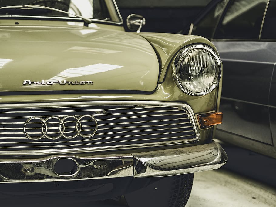 close-up photography of classic vehicle, automobile, car, transportation, HD wallpaper