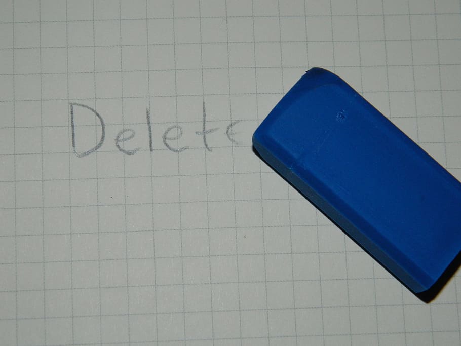 eraser, office, supplies, rubber, delete, blue, writing, notebook HD wallpaper