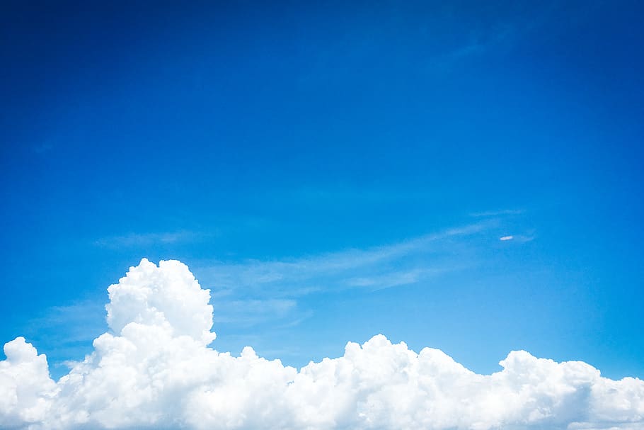 white cloud sky, cloud - sky, blue, cloudscape, beauty in nature HD wallpaper