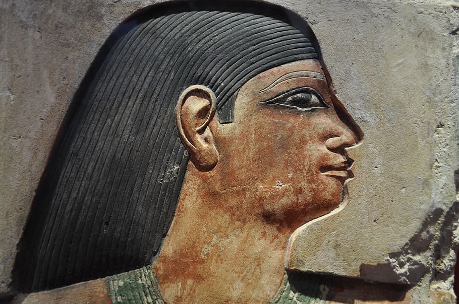 fresco, egypt, tutankamon, close-up, art and craft, creativity HD wallpaper