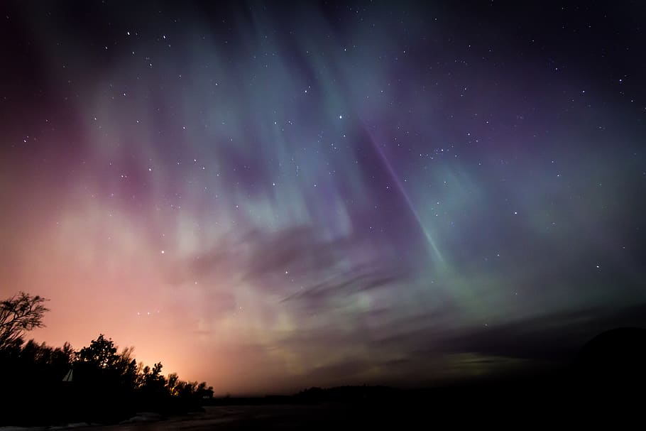 aurora borealis, scenics - nature, sky, beauty in nature, night HD wallpaper
