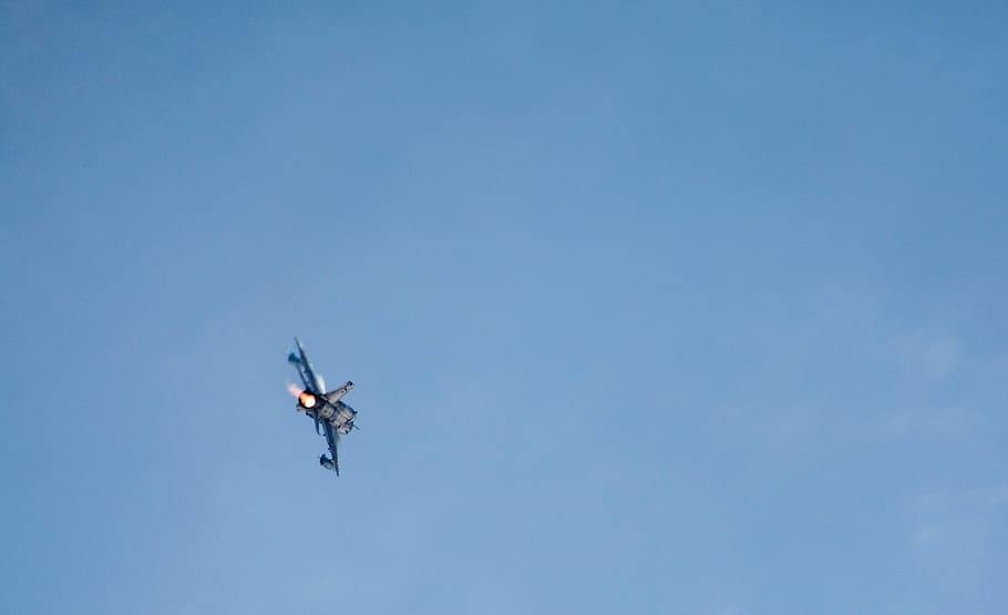 jet, flames, sky, high, mig, flying, air vehicle, low angle view HD wallpaper