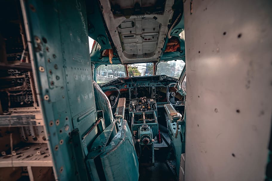 teal and white plane interior, cockpit, grey, submarine, vehicle HD wallpaper