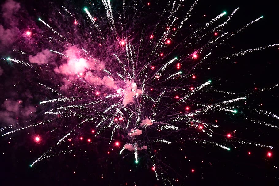 belgium, tielt, night, illuminated, firework, exploding, celebration HD wallpaper