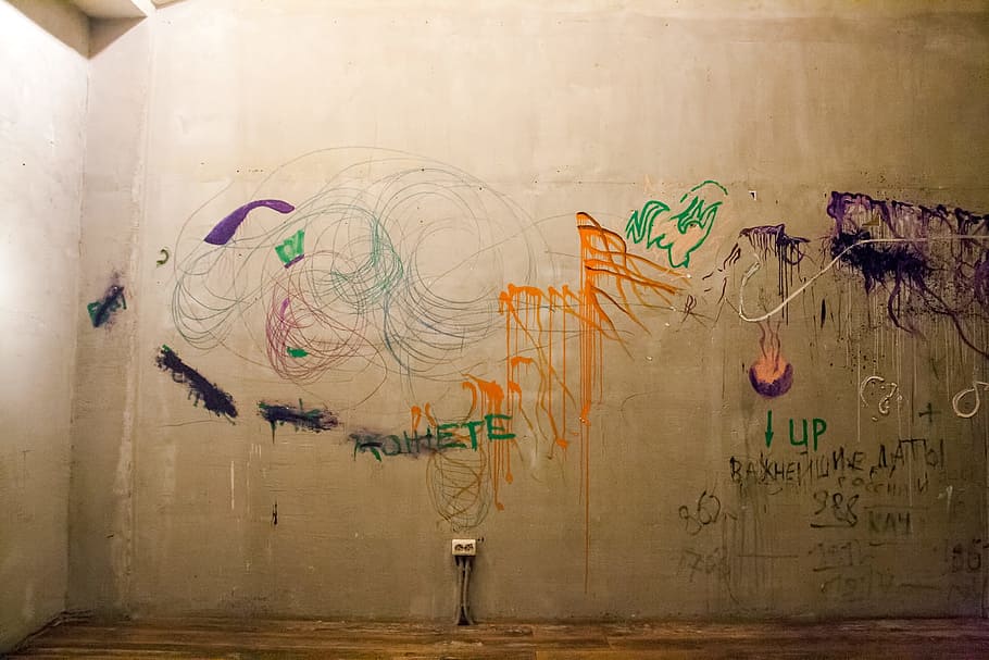 graffiti, wall, paint, background, old, distressed, color, colorful HD wallpaper