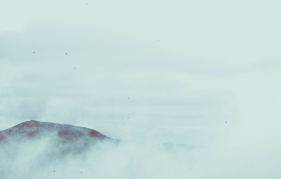 new zealand, dunedin, hills, fog, clouds, otago, mountain, sky, HD wallpaper