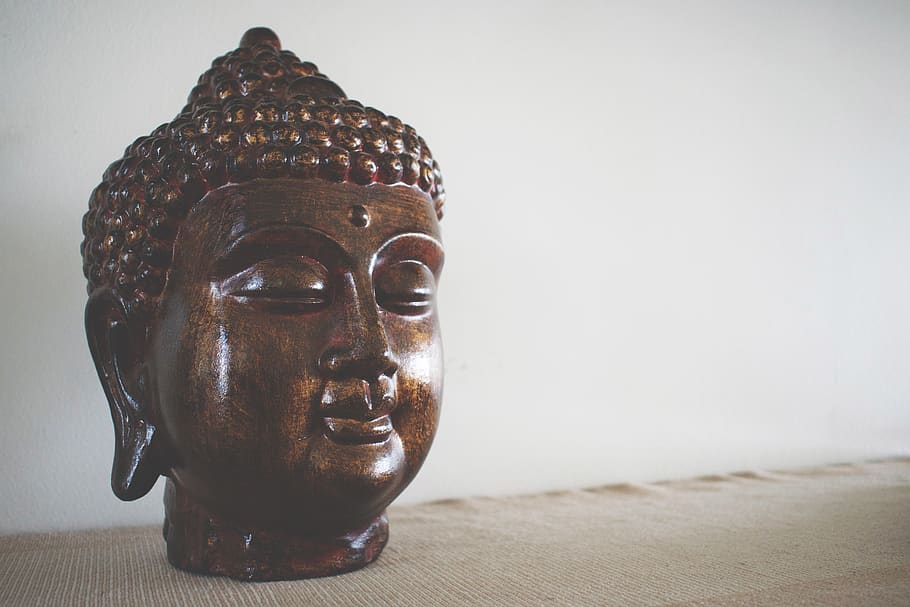 india, pune, light, brass, buddha, face, peace, metal, serenity HD wallpaper