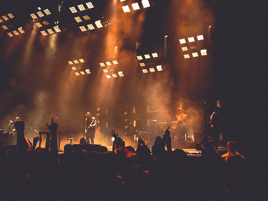 band concert, crowd, arts culture and entertainment, group of people HD wallpaper