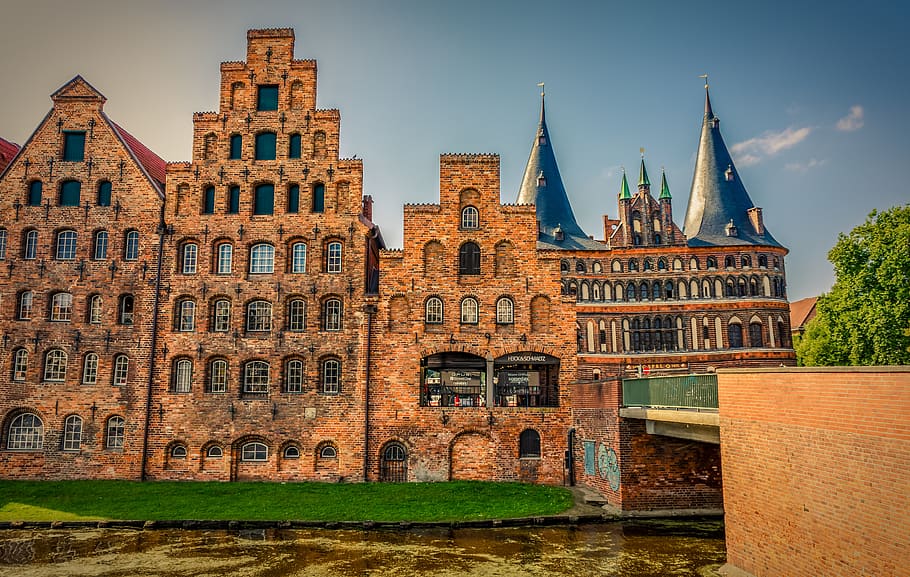 holsten gate, building, lübeck, historically, architecture HD wallpaper