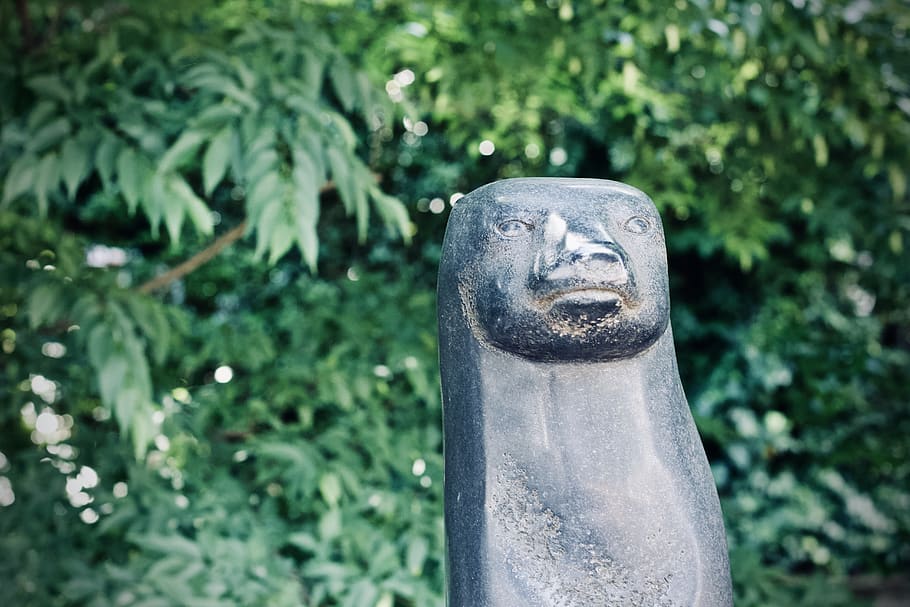 statue, animal, stone, art and craft, human representation HD wallpaper