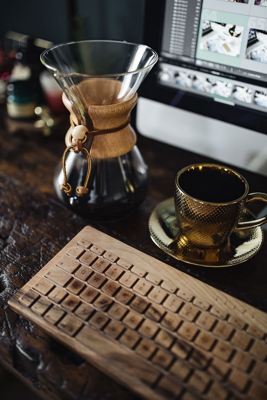 Vintage Workbench Desk, office, workspace, old, retro, wooden HD wallpaper
