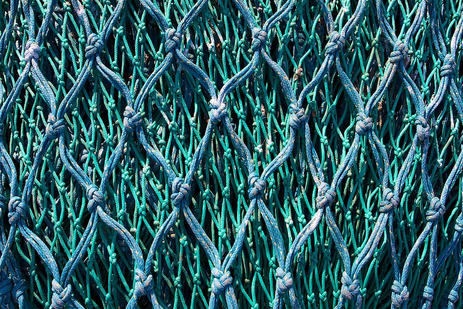 blue-green net, full frame, backgrounds, green color, no people HD wallpaper