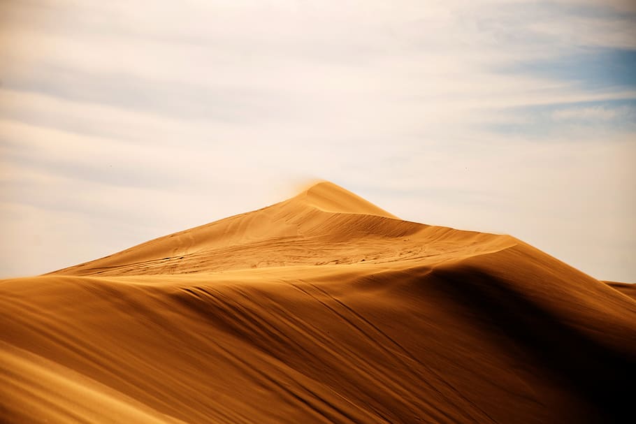 Landscape Photography of Brown Field, arid, clouds, daylight HD wallpaper