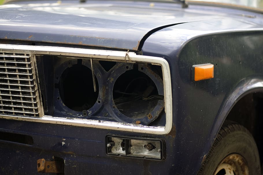auto, bile, broken, bulb, bumper, car, chrome, close, close-up HD wallpaper