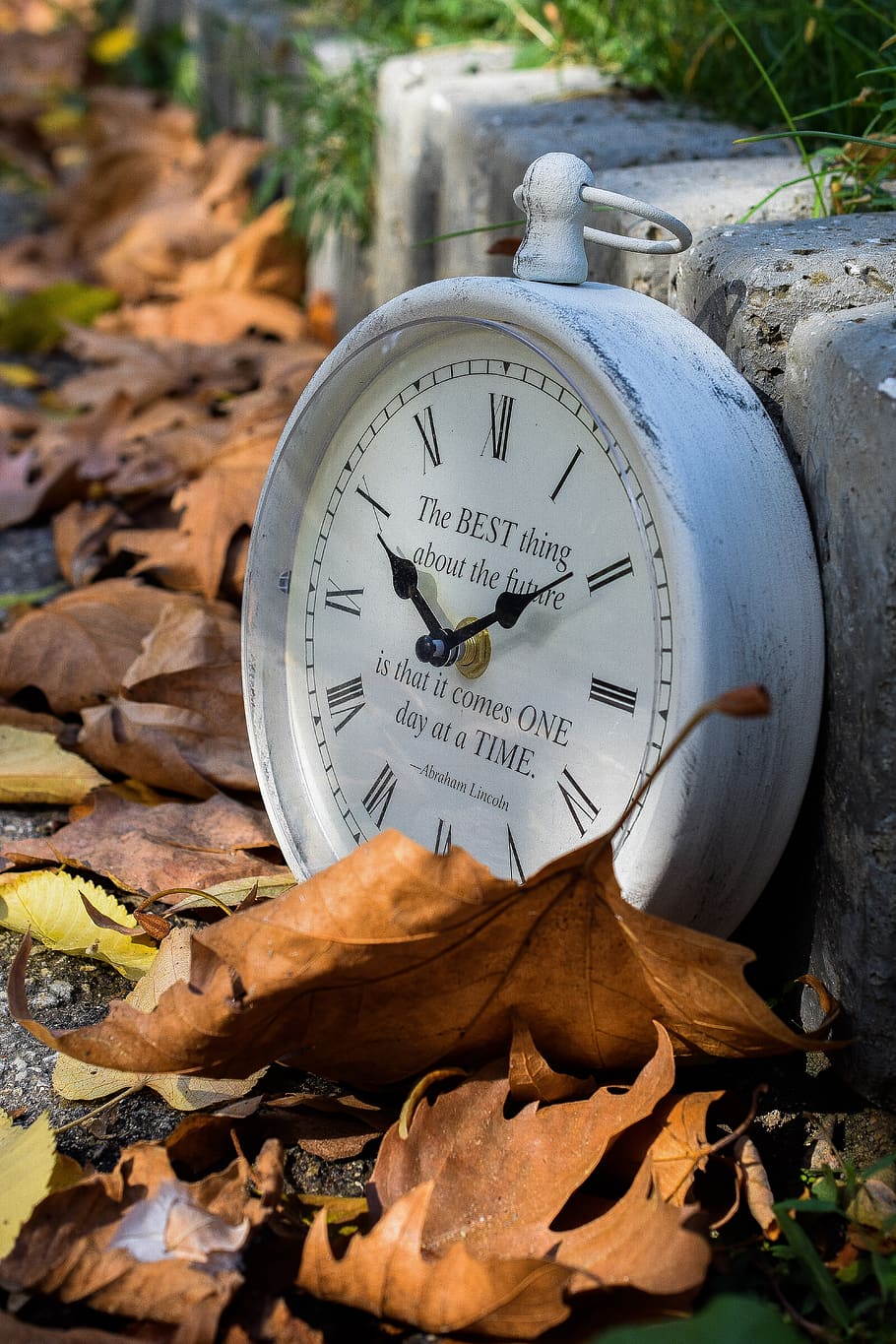 autumn, time, watch, leaf, mood, plant part, number, day, nature HD wallpaper