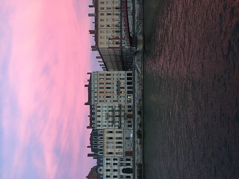 ryver, pink, lyon, building exterior, architecture, built structure HD wallpaper