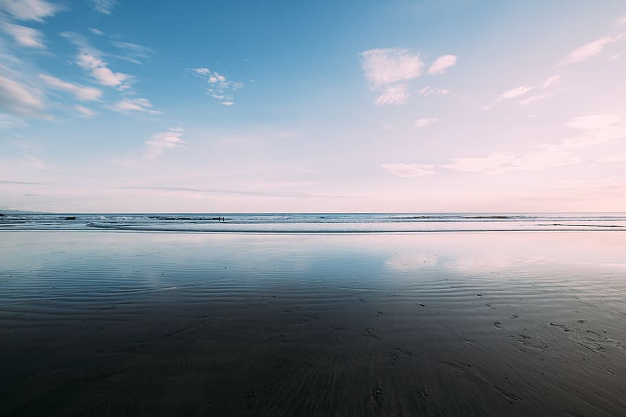 cloud, sky, sea, water, ocean, beach, shore, coast, nature HD wallpaper