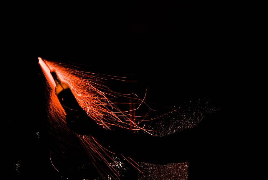 rocket, light, effect, object, firecracker, human, activity HD wallpaper