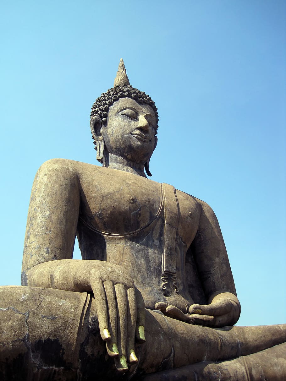 Buddha statue, sculpture, human representation, art and craft HD wallpaper